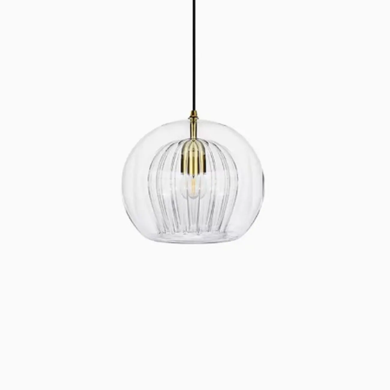 Modern Globe Glass Kitchen Pendant Lighting Height Adjustable