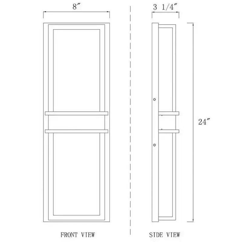 Z-Lite Eclipse 2 - Light Wall Light in Black