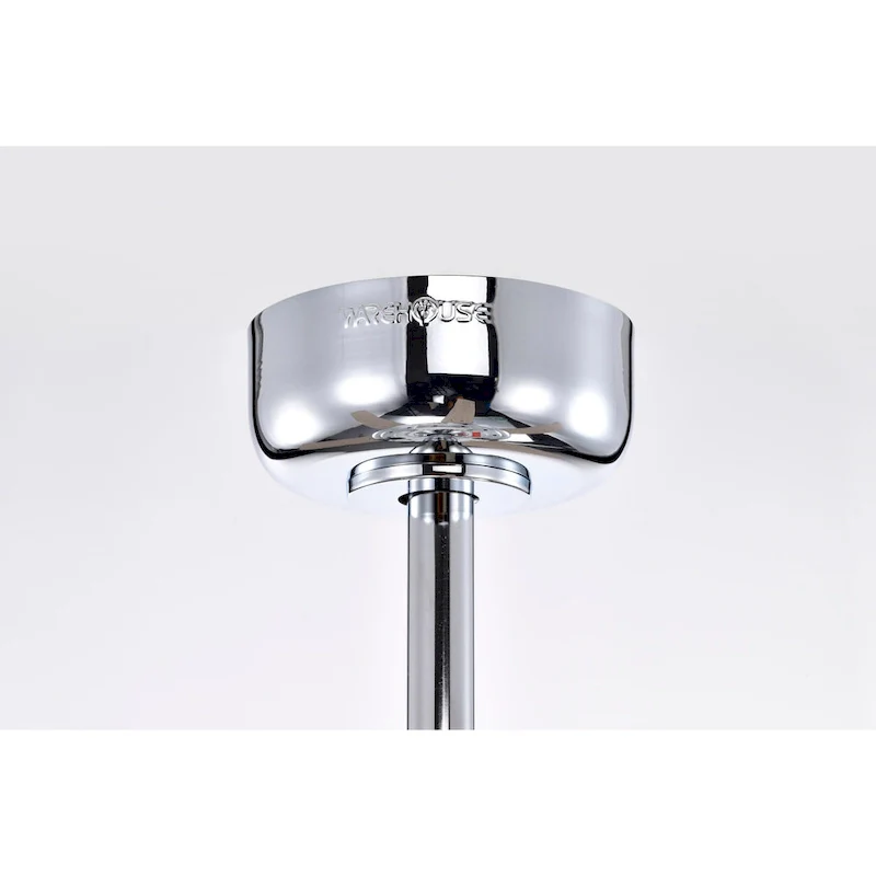 Gahila 52 Inch Chrome Finish Crystal Ceiling Fan with Remote - N/A