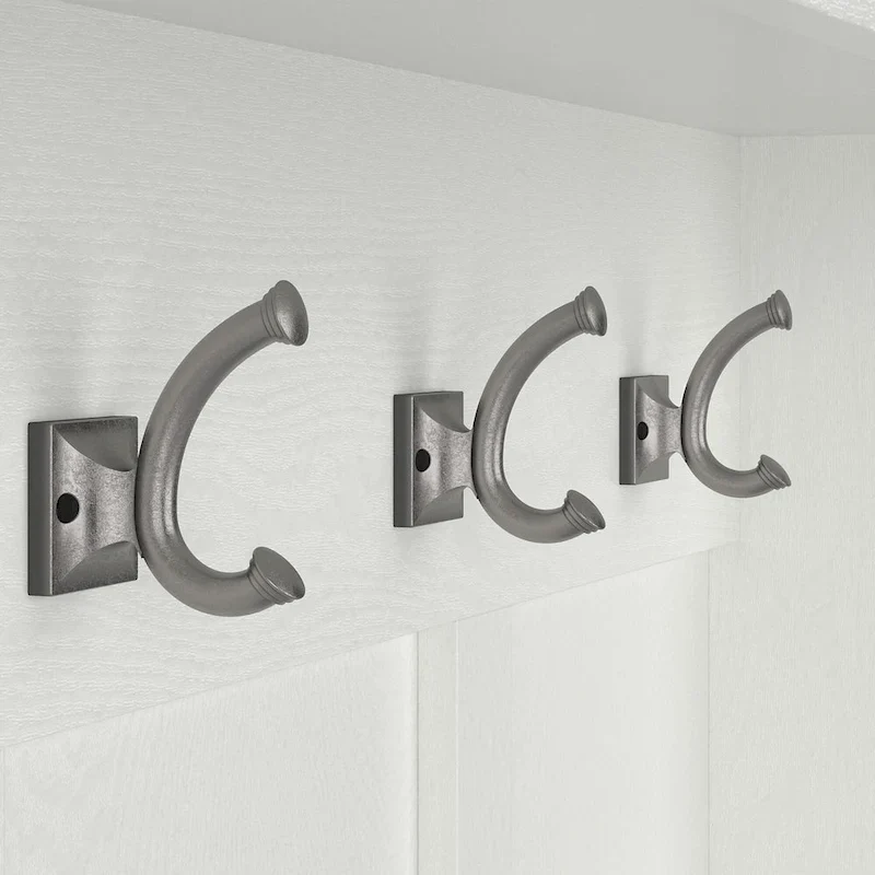 Woodland Hall Tree and Small Shoe Bench with Shelves by Bush Furniture