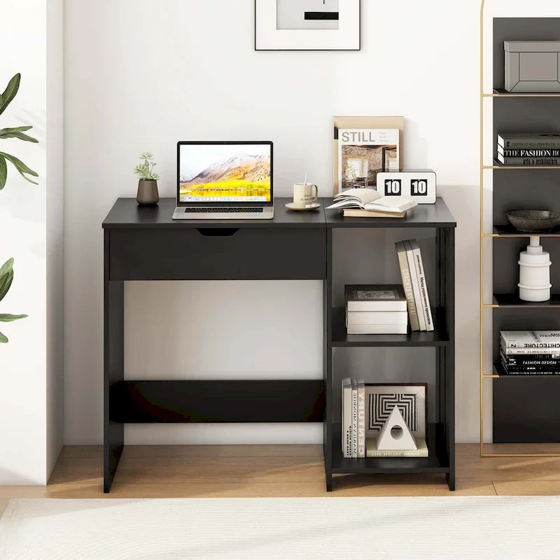 Lift Top Computer Desk Standing Desk with Hidden Compartments - See Details