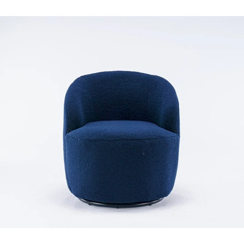 Teddy Fabric Swivel Accent Armchair Barrel Chair