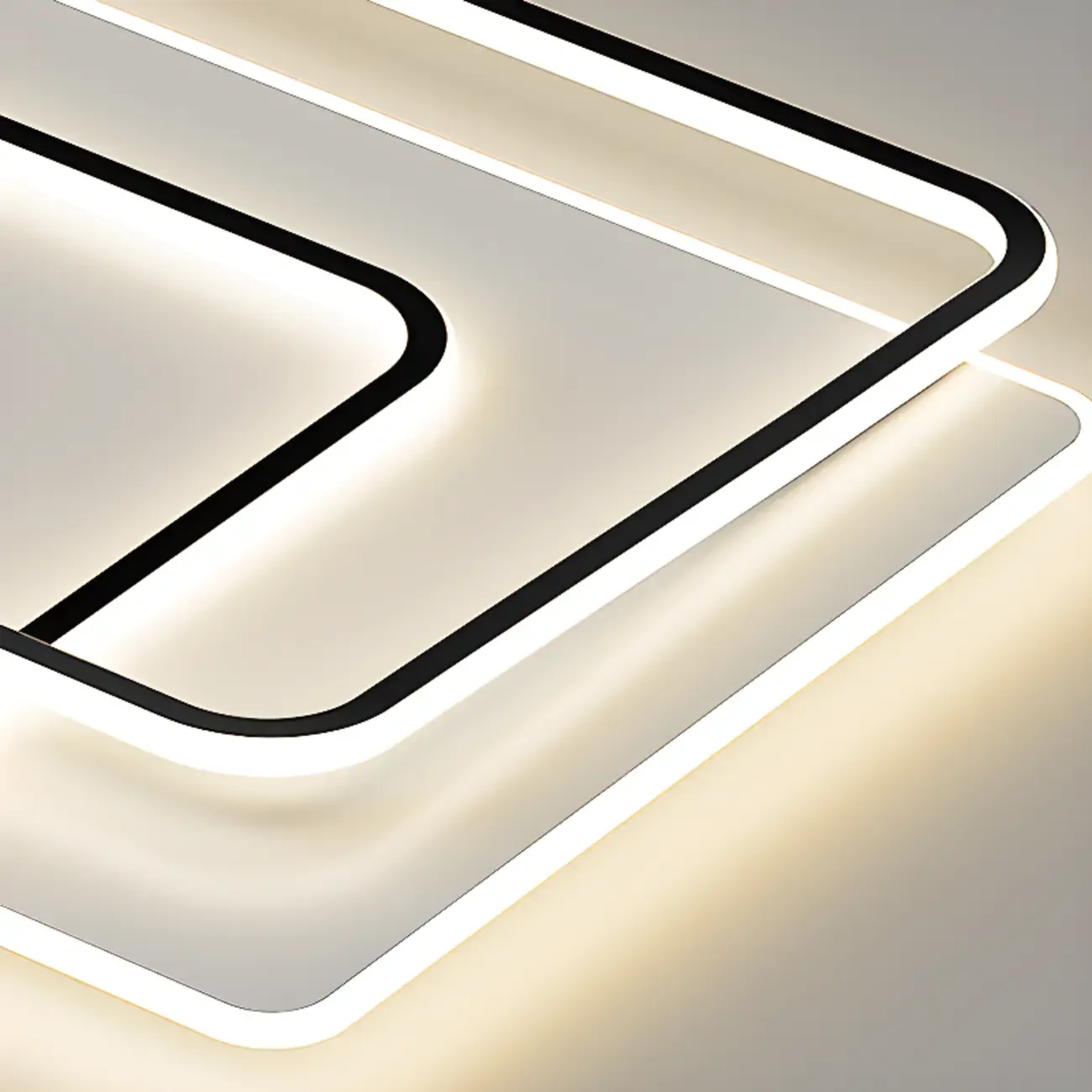 Modern LED Flush Ceiling Light with Third Gear Dimming