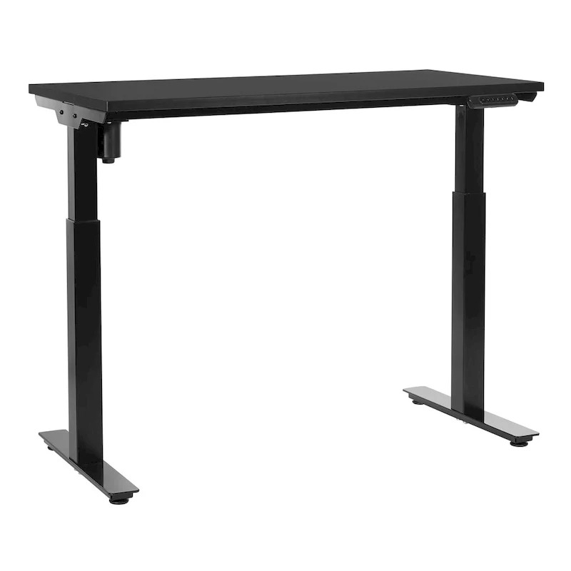 Walnut / White / Black Electric Height-Adjustable Standing Desk – Single
