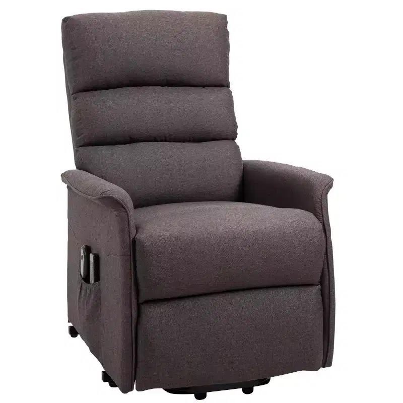 Power Lift Assist Recliner Chair for Elderly with Remote Control, Linen Fabric Upholstery