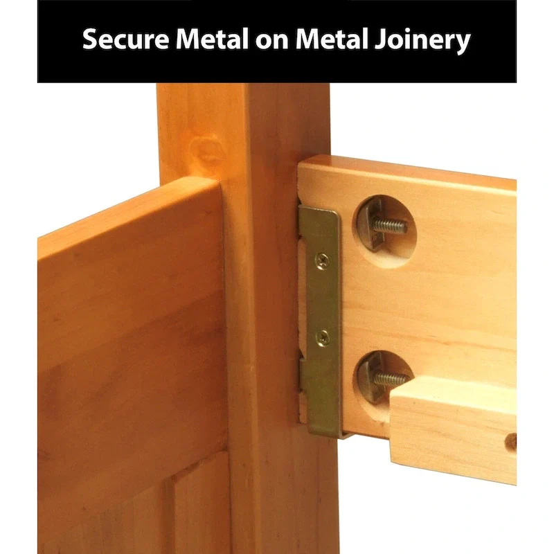 OS Home and Office Furniture Solid Pine Full Daybed with Six Drawers in Warm Honey