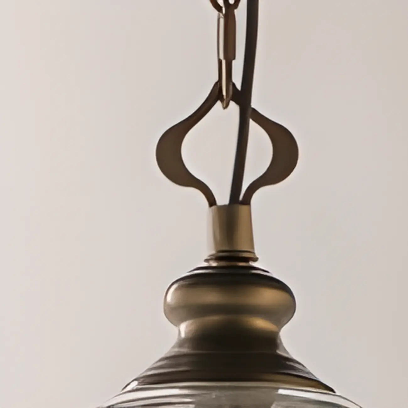 Mini Clear Bell Glass Shade Kitchen Pendant Light