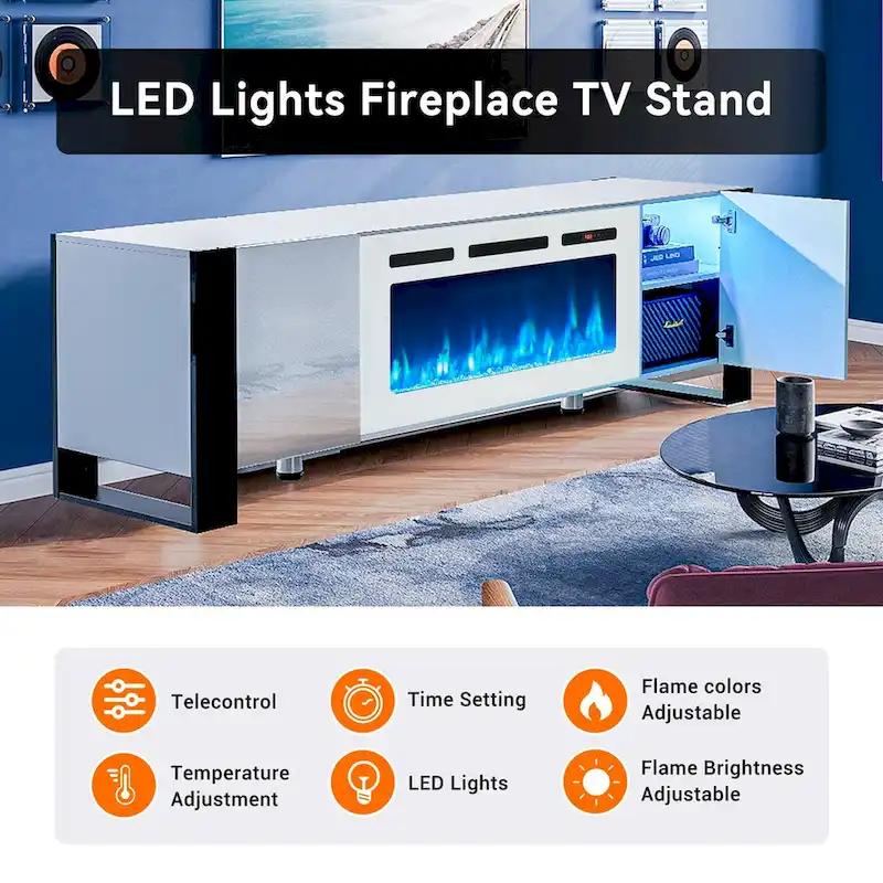 Fireplace TV Stand with 36 Fireplace