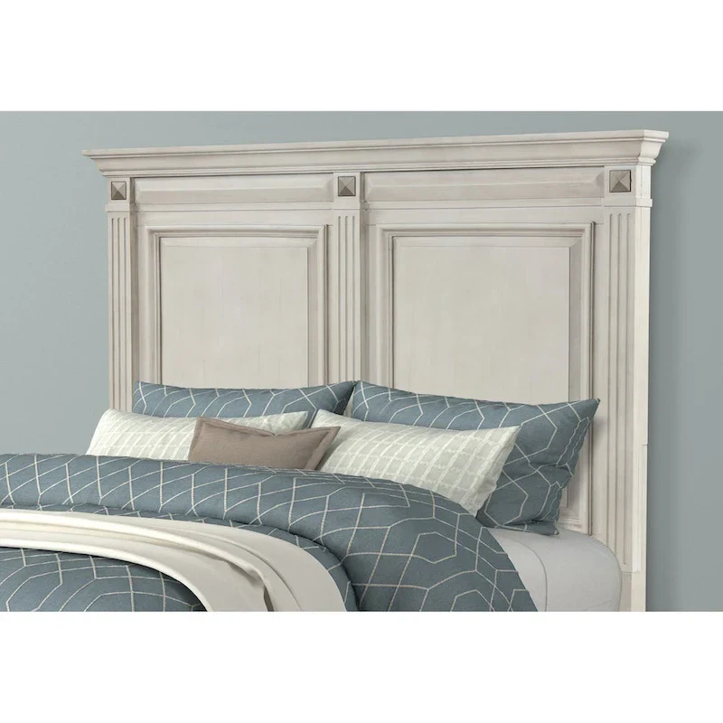 Roundhill Furniture Renova Distressed Parchment Wood 5-piece Bedroom Set