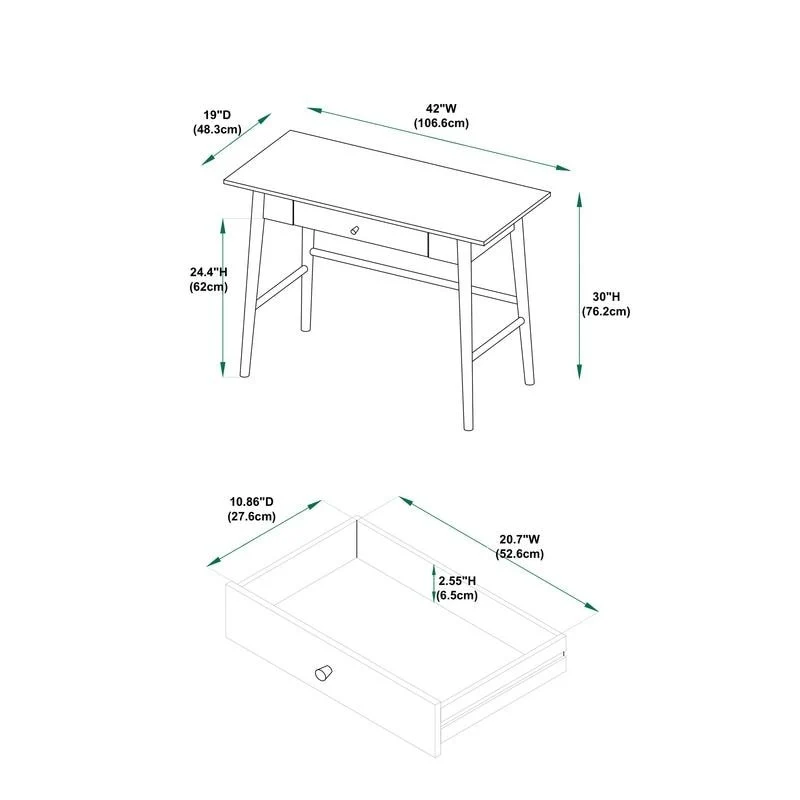 Meade Mid-Century Modern Desk