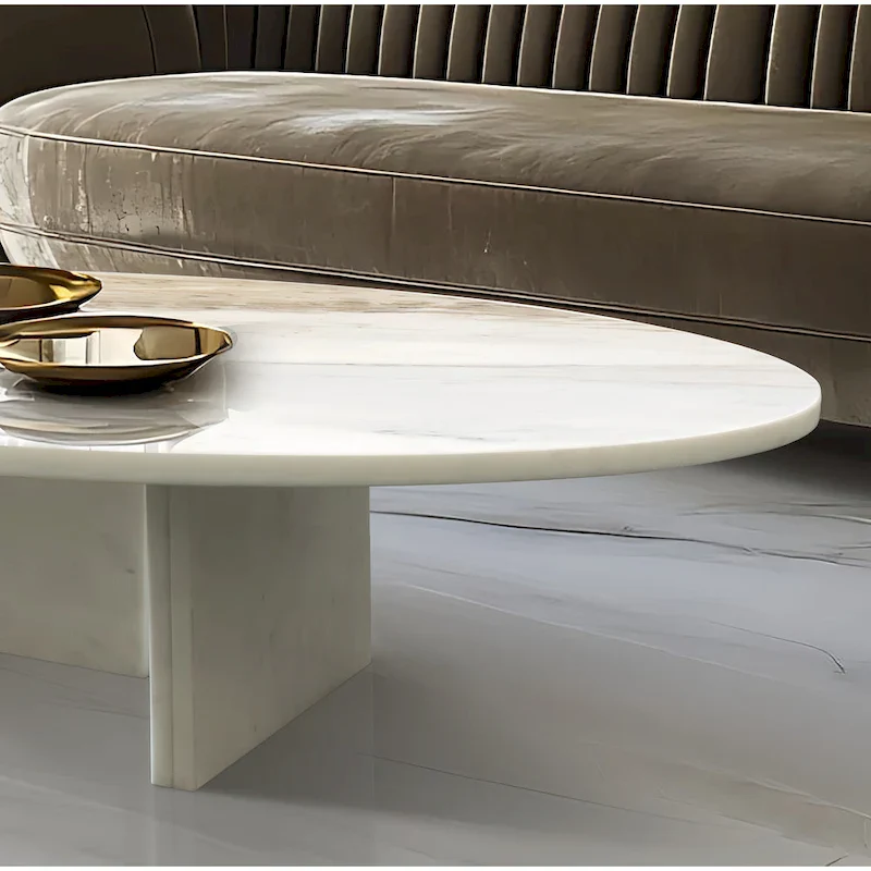 35.4  Natural Marble Stone Coffee Table