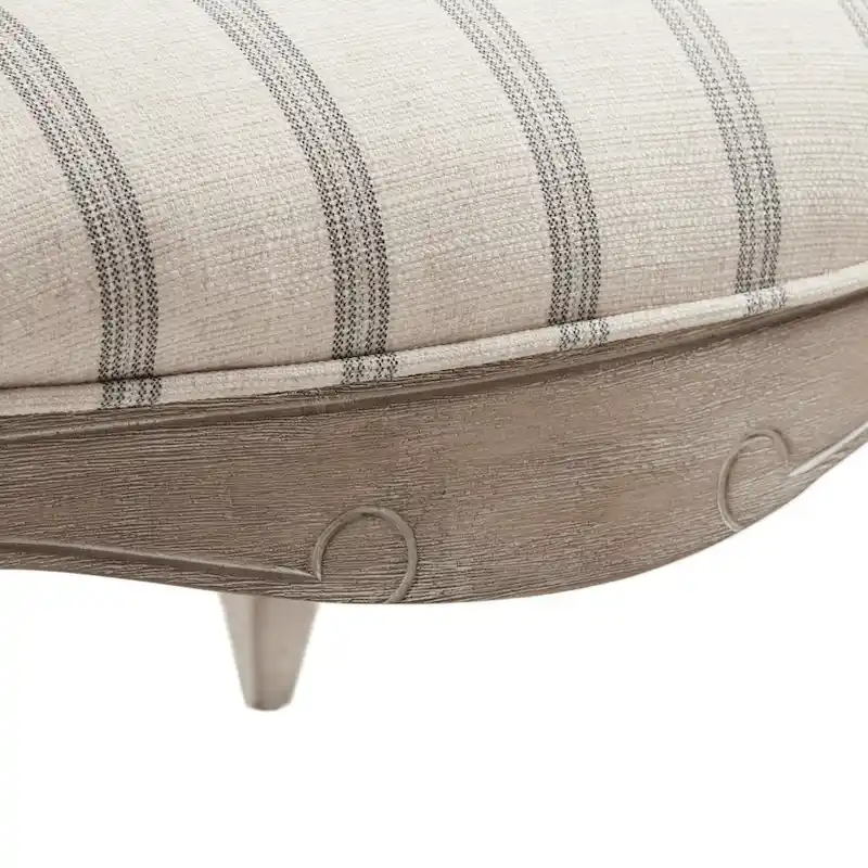 Madison Park Charlotte Natural Camel Back Exposed Wood Chair