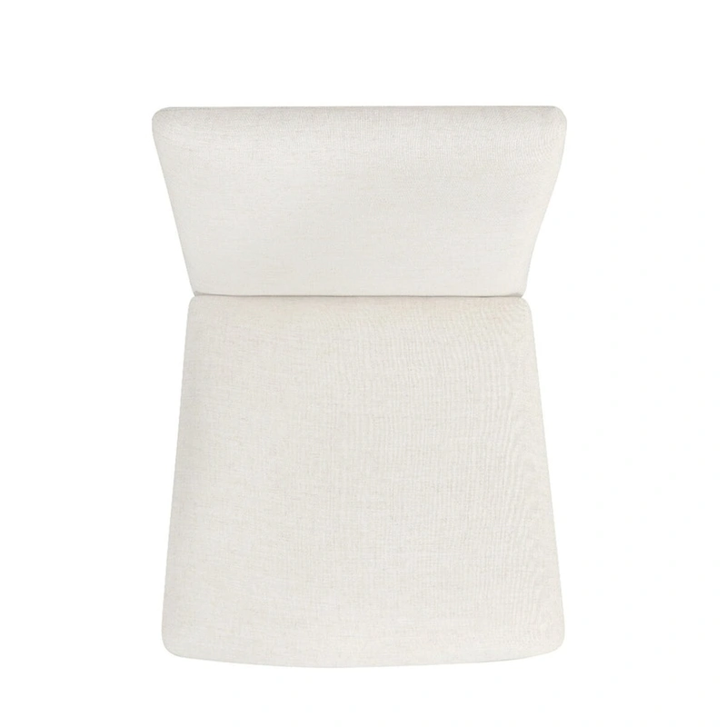 HomePop Modern Upholstered dining chair - Cream Textured Woven (Set of 2)