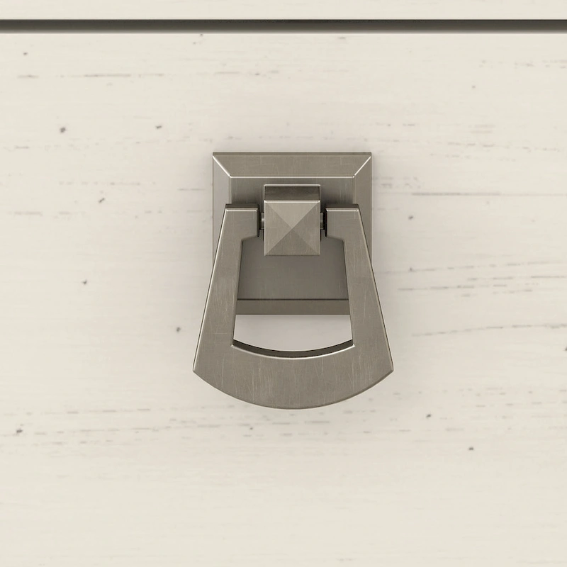 Salinas 60W L Shaped Desk with Hutch and 5 Shelf Bookcase in White