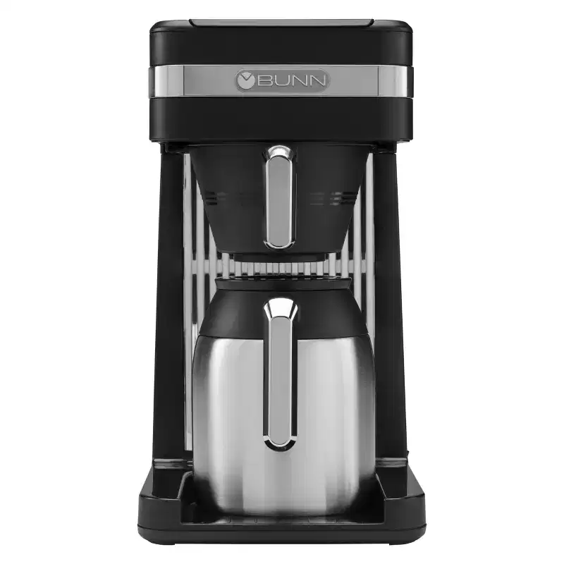 BUNN Thermal Coffee Maker - Black CSB3T: Fastest Drip Coffee Maker, 10-Cup Capacity, Thermal Carafe, Dishwasher-Safe Parts