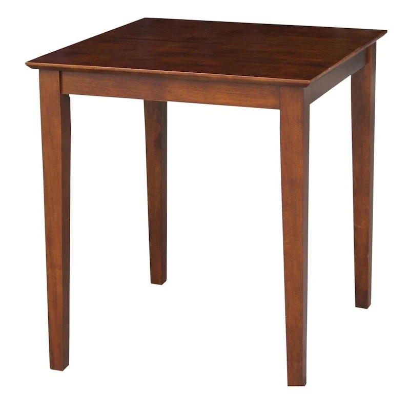 Dark Espresso Wooden Dining Table (with Shaker-style Legs) — Dark Espresso