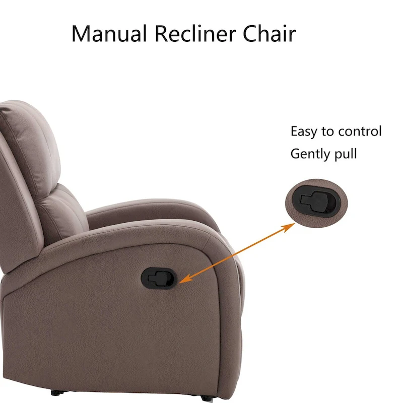 Faux Leather Recliner