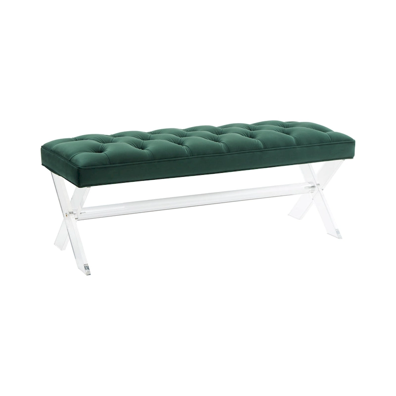 SAFAVIEH Couture Ketevan Tufted Acrylic Bench - 48