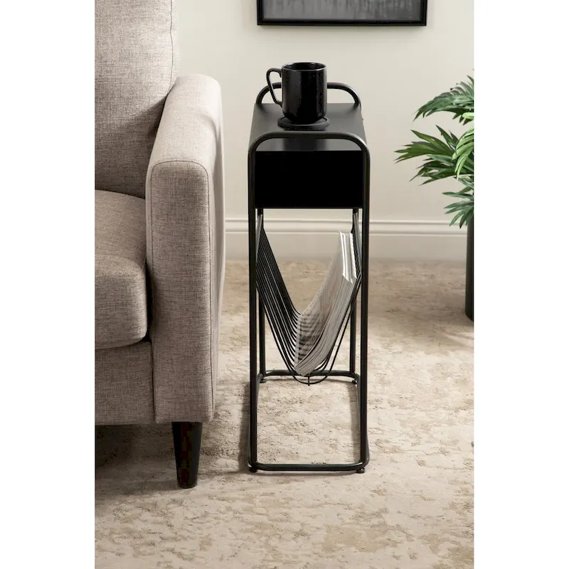 Kate and Laurel Kura Narrow Side Table - 19x9x26