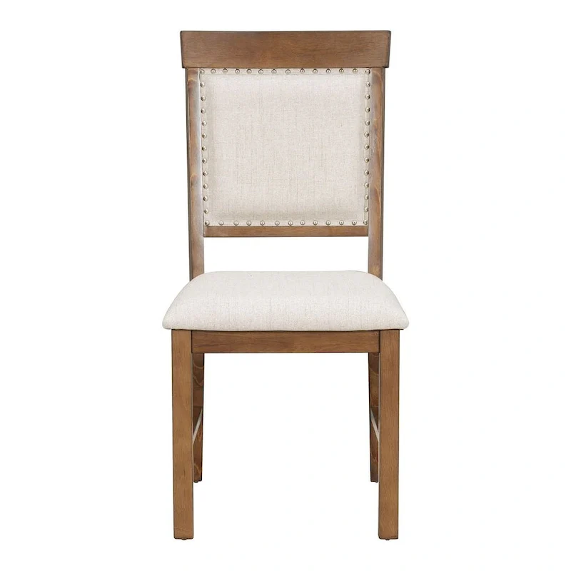 58  Traditional Extendable Dining Table Set with 4 Upholstered Chairs