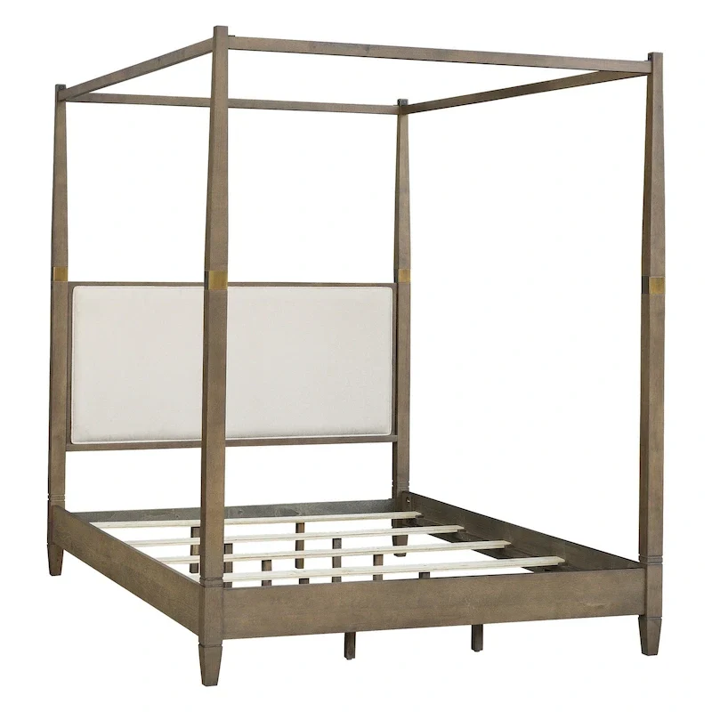 Madison Park Cheshire Brown Canopy Bed Queen