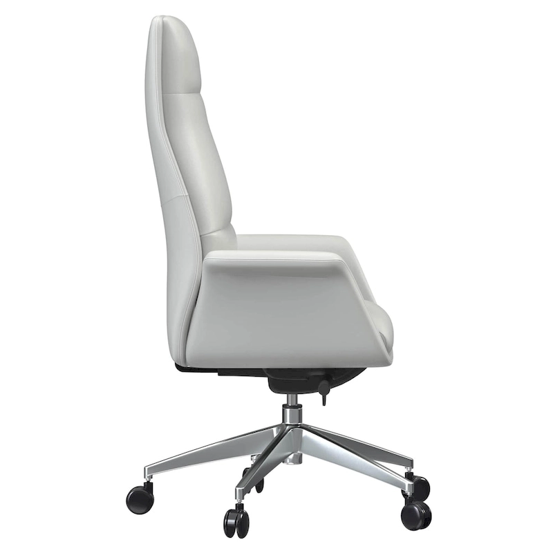 Summit High-Back Leather Office Chair with Swivel and Tilt