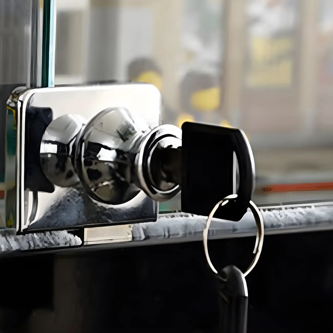 Modern Glass Black Curio Cabinet with Adjustable Shelves