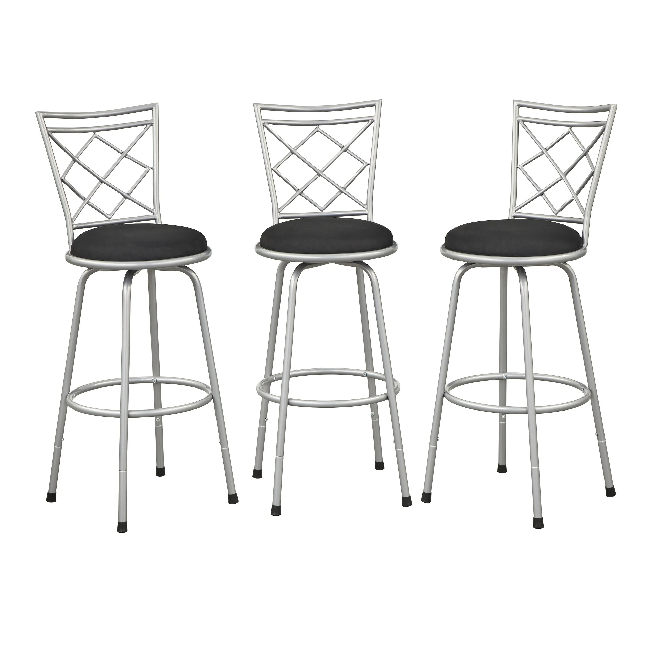 Simple Living Alyssa Adjustable Height Swivel Stools (Set of 3)