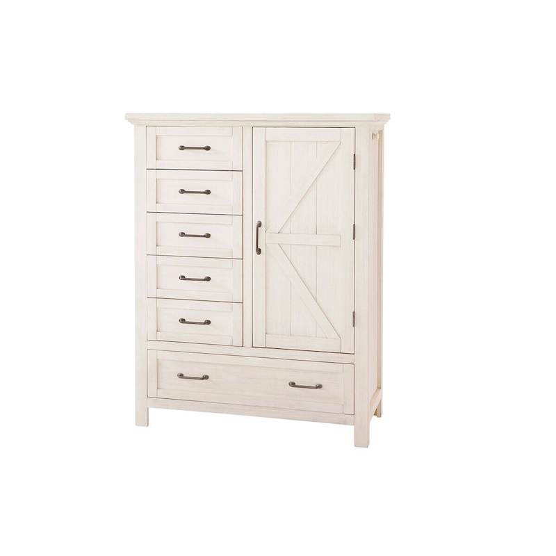 Westfield 44 Wide Traditional Chifforobe, Brushed White