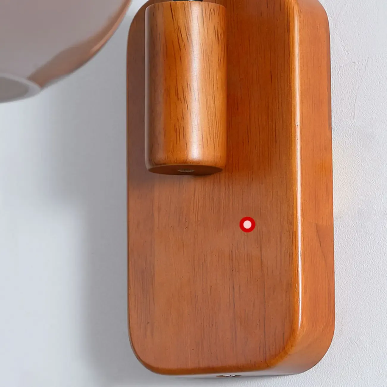 Modern Smoke Grey Wall Sconce with Glass Shade & LED