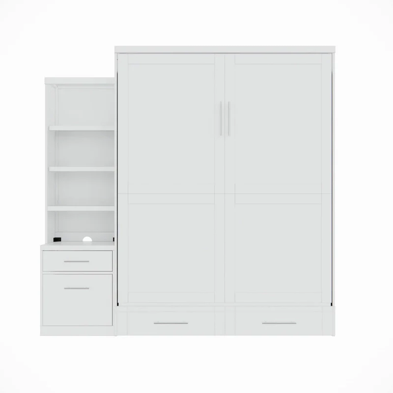 Brentwood Queen Murphy Bed with One Pier