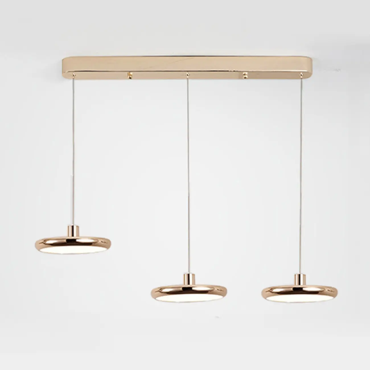 3 Light Metal Round Shape Modern Island Pendant Light