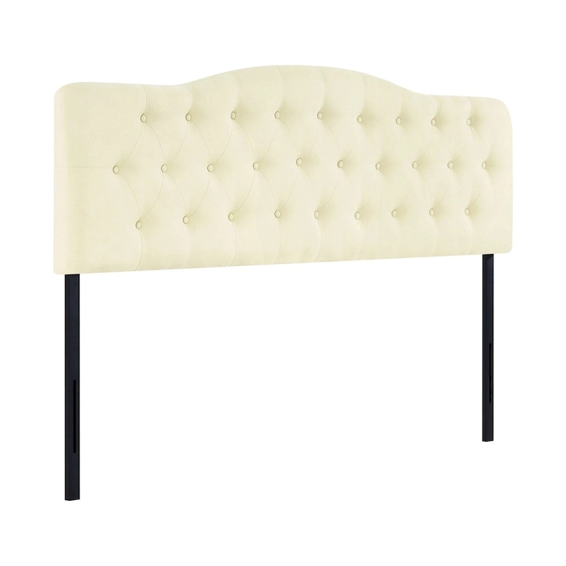 Cecilia Button Tufted Upholstered Headboard, Height Adjustable Headboards,Bed Backboard Premium Padded Fabric Headboard