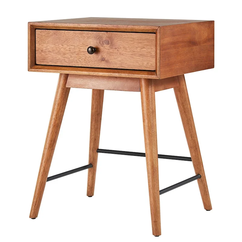 Aksel Wood 1-drawer End Table by iNSPIRE Q Modern
