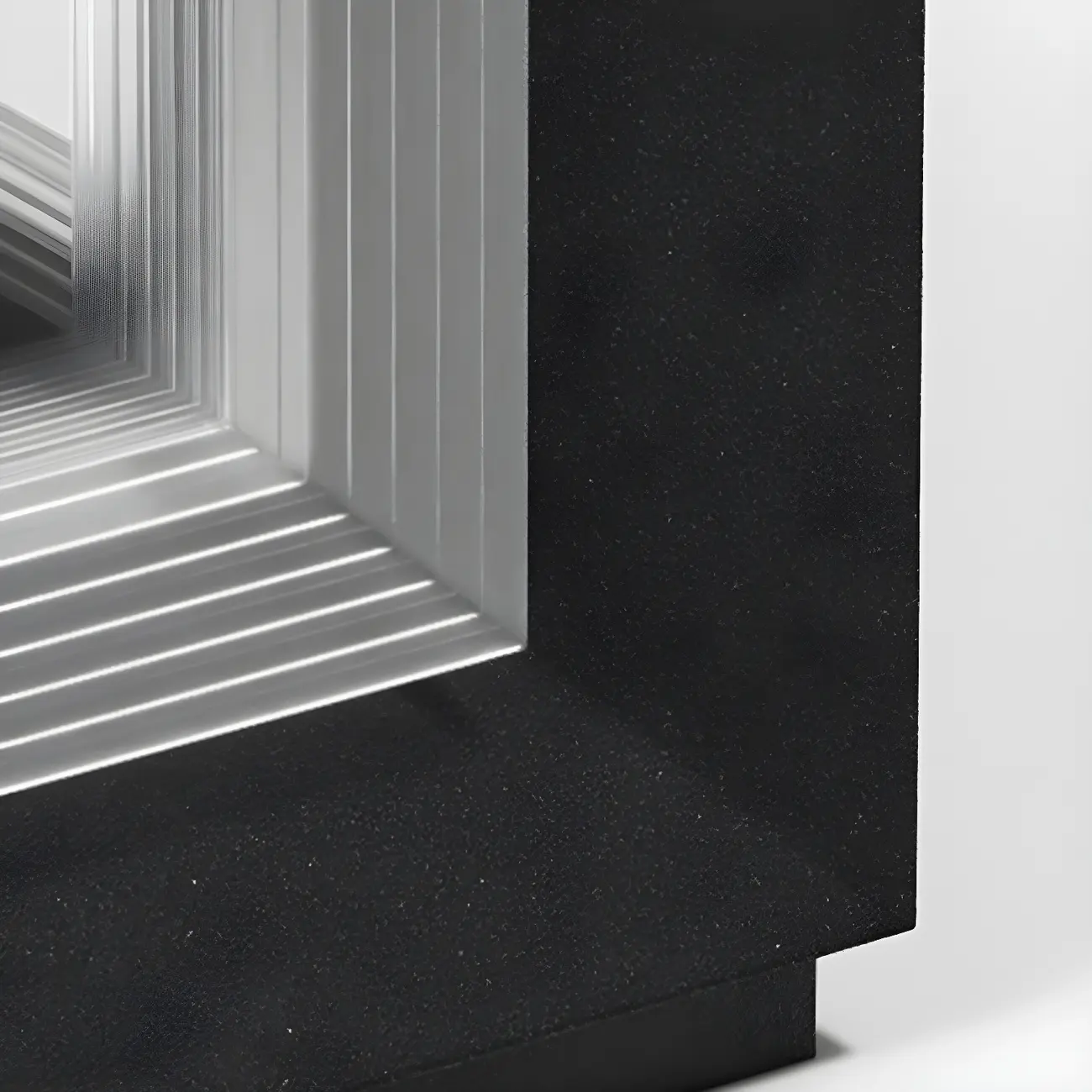 Modern Metal Black Geometric LED Post Cap Light