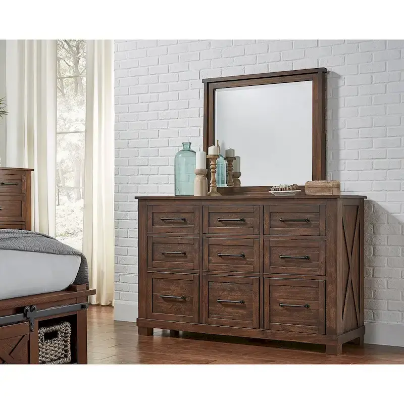 Simply Solid Shelba Solid Wood 5-piece Storage Bedroom Set