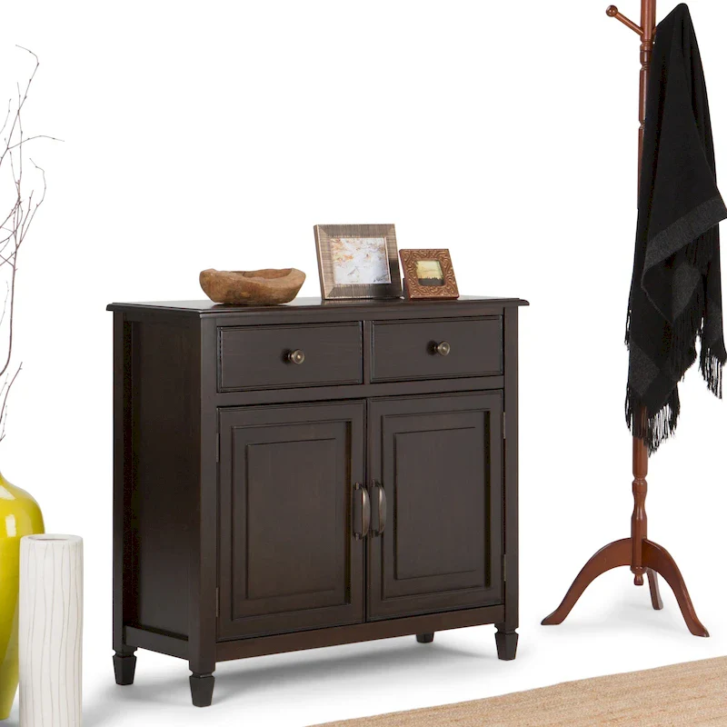 40 Wide Solid Wood Traditional Entryway Storage Cabinet - 40w x 15d x 36 h