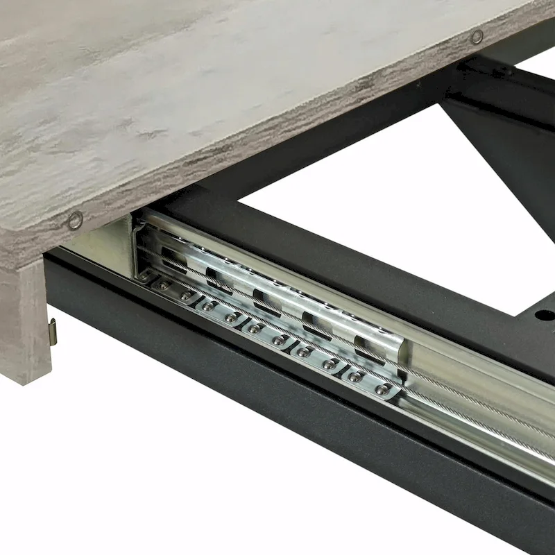 Retro Rectangular Dining Table with Carole Top and Black Embossed Center Plate