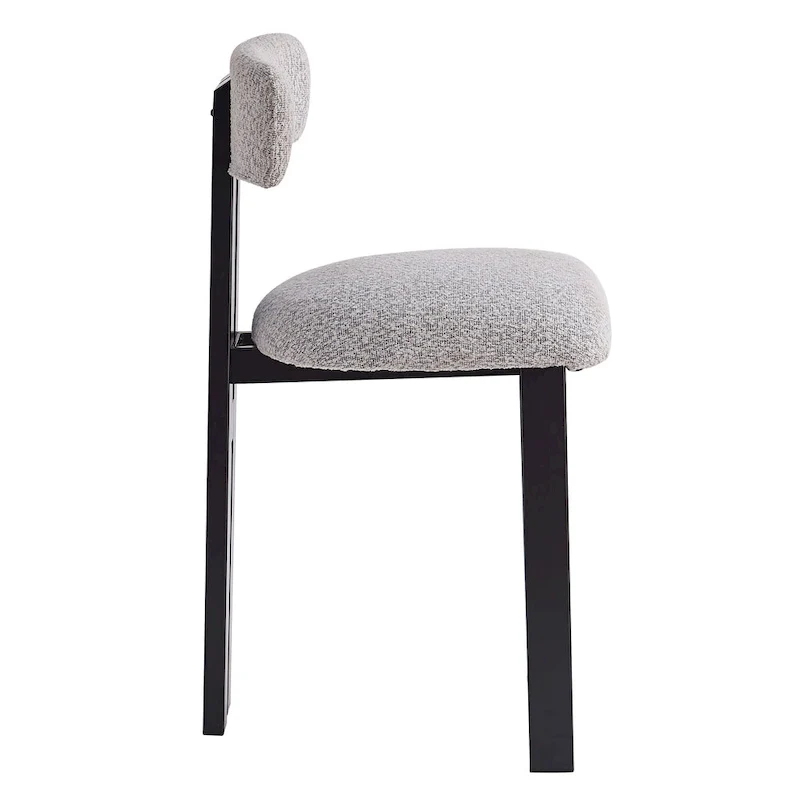 Roomfitters 26.5 Round Upholstered Counter Stools, Set of 2 Low Back Bar Chairs with Black Metal Frame