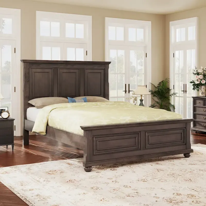 Traditional Town and Country Style Pinewood Vintage Bed Frame