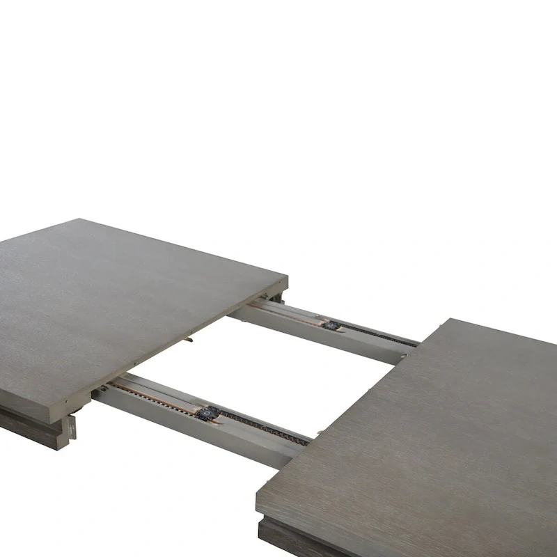 Furniture of America Cruz Transitional Grey 7-Piece Expandable Dining Table Set