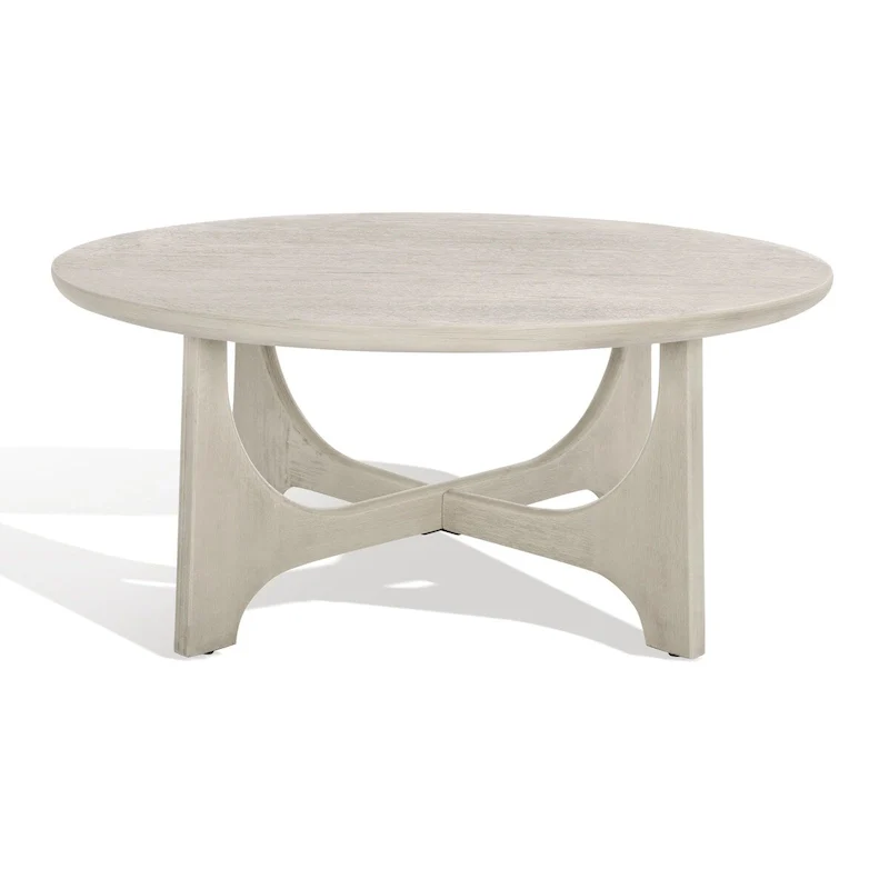 Wood Round Coffee Table - 40 In. W x 40 In. D x 18 In. H - 40Wx40Dx18H