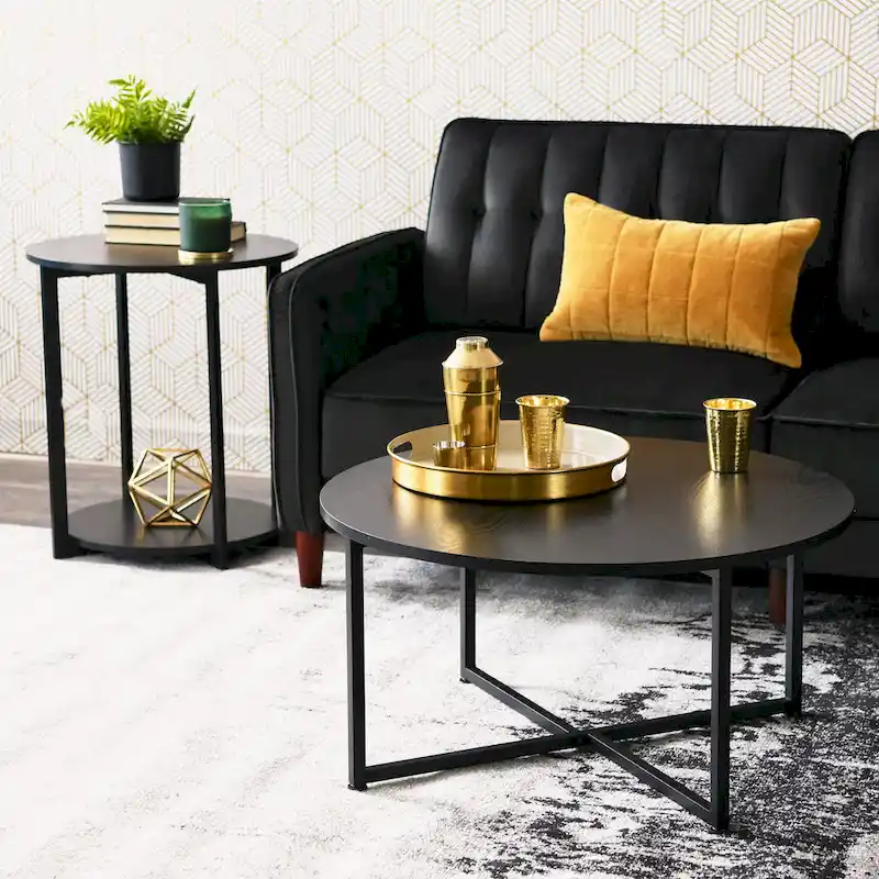 Household Essentials Round Coffee Table - 31.5