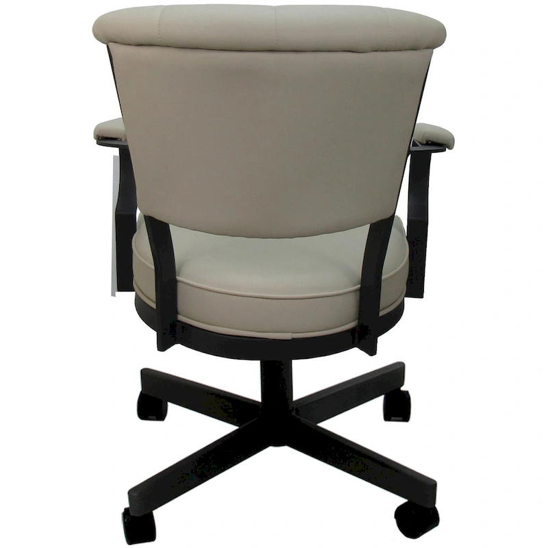 Miami Swivel Metal Caster Chair on Reading Base - 18 High Seat