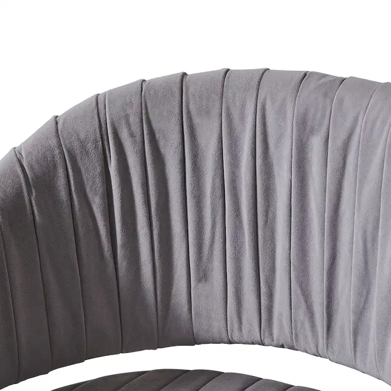 Modern Gold Office Chair Velvet Task Chair Swivel Height Adjustable Computer Chair