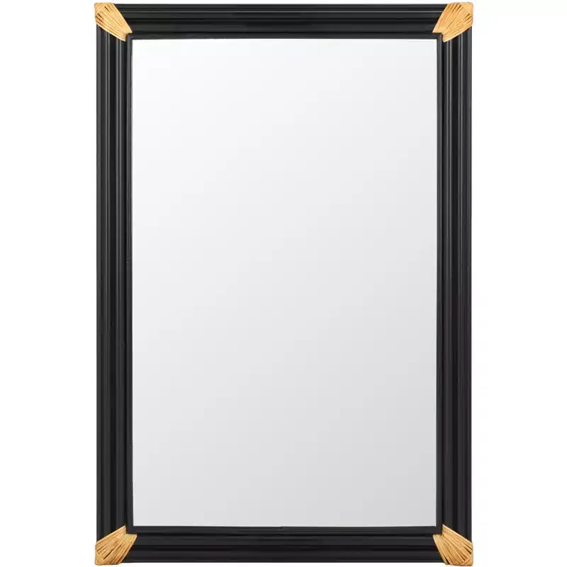 Bindie Mirror - 24.02 x 35.94 - MRR9021 - Natural/Black - Safavieh