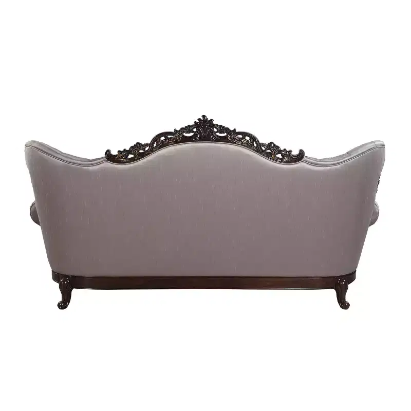 92" Benbek Sofa Fabric and Antique Oak Finish - Acme Furniture