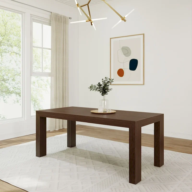 Plank and Beam Rectangular Modern Dining Table - 72