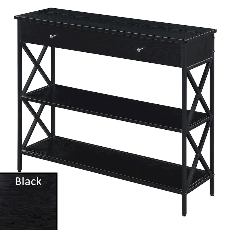 Convenience Concepts Tucson 1 Drawer Console Table with Shelves
