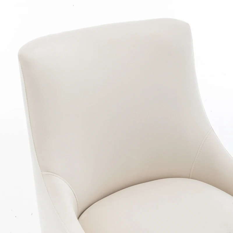 Velvet Upholstered Armless Dining Chair with Gold Metal Legs – Beige / Green / Black / Navy / Grey